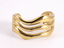 MBSG29 STAINLESS STEEL TRIPLE WAVE CHUNKY OPEN BANGLE