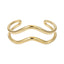 MBSG30 STAINLESS STEEL DOUBLE WAVE OPEN BANGLE