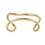 MBSG32 STAINLESS STEEL DOUBLE WAVE OPEN BANGLE