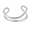 MBSG32 STAINLESS STEEL DOUBLE WAVE OPEN BANGLE