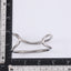 MBSG32 STAINLESS STEEL DOUBLE WAVE OPEN BANGLE