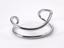 MBSG32 STAINLESS STEEL DOUBLE WAVE OPEN BANGLE