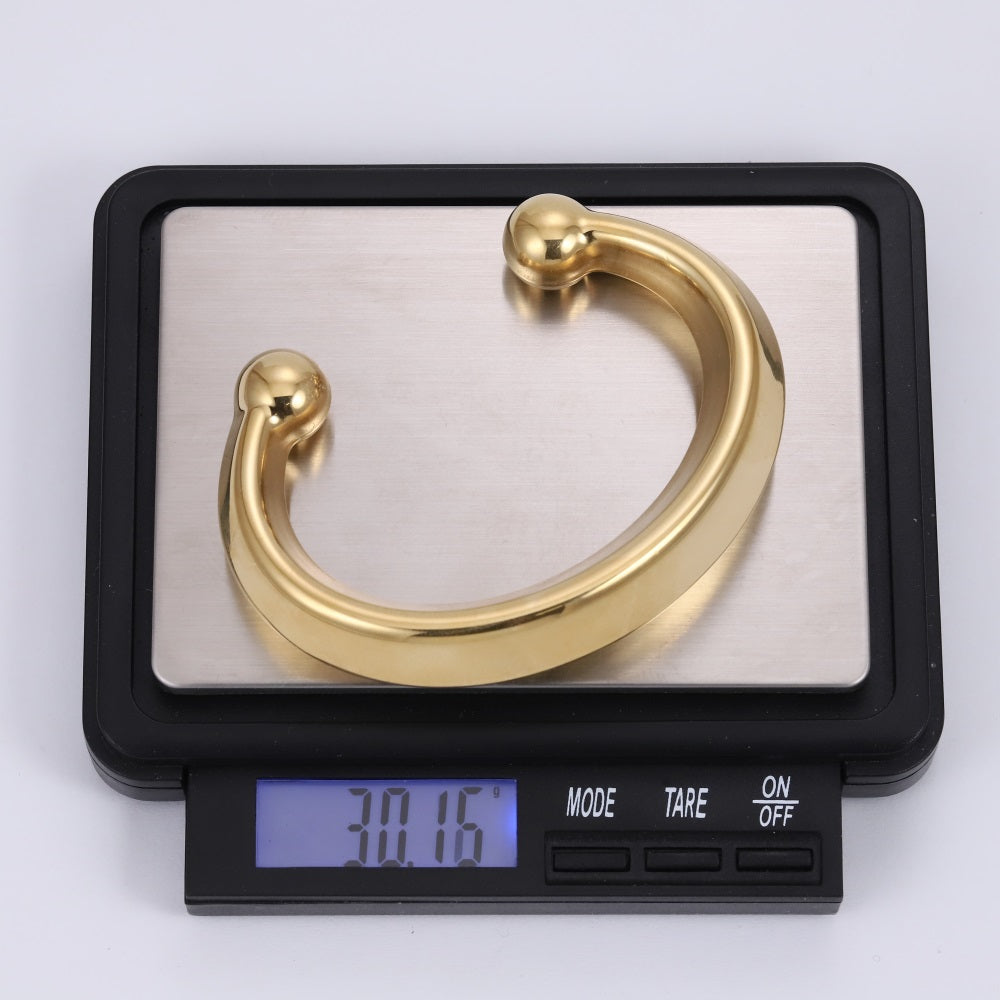 MBSG38 STAINLESS STEEL HOLLOW BANGLE