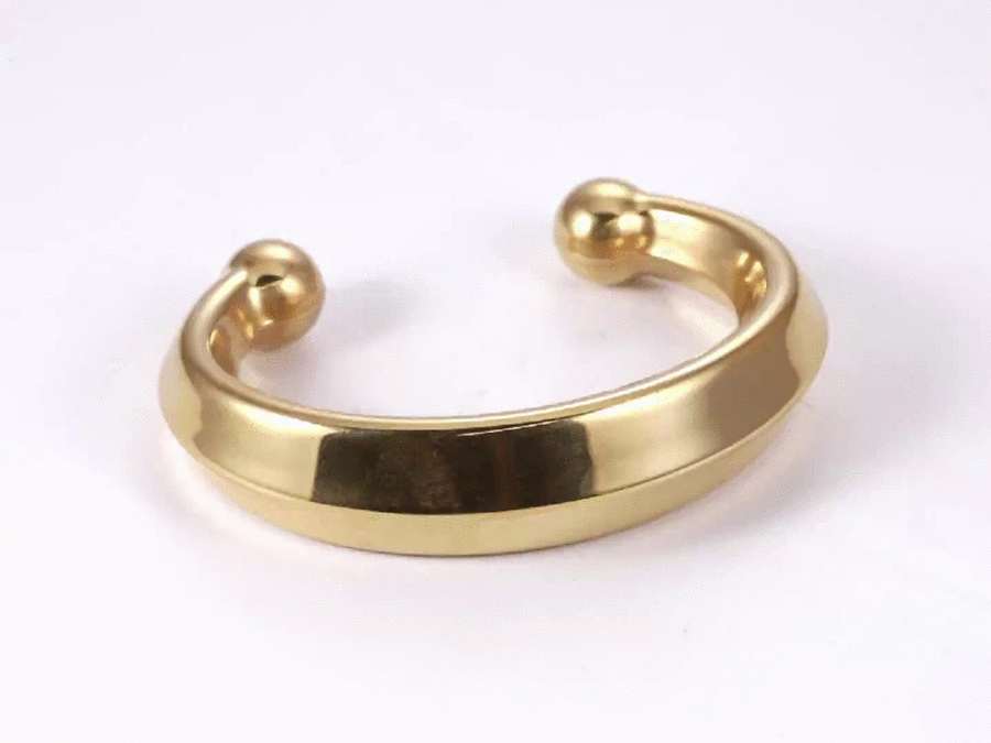 MBSG38 STAINLESS STEEL HOLLOW BANGLE