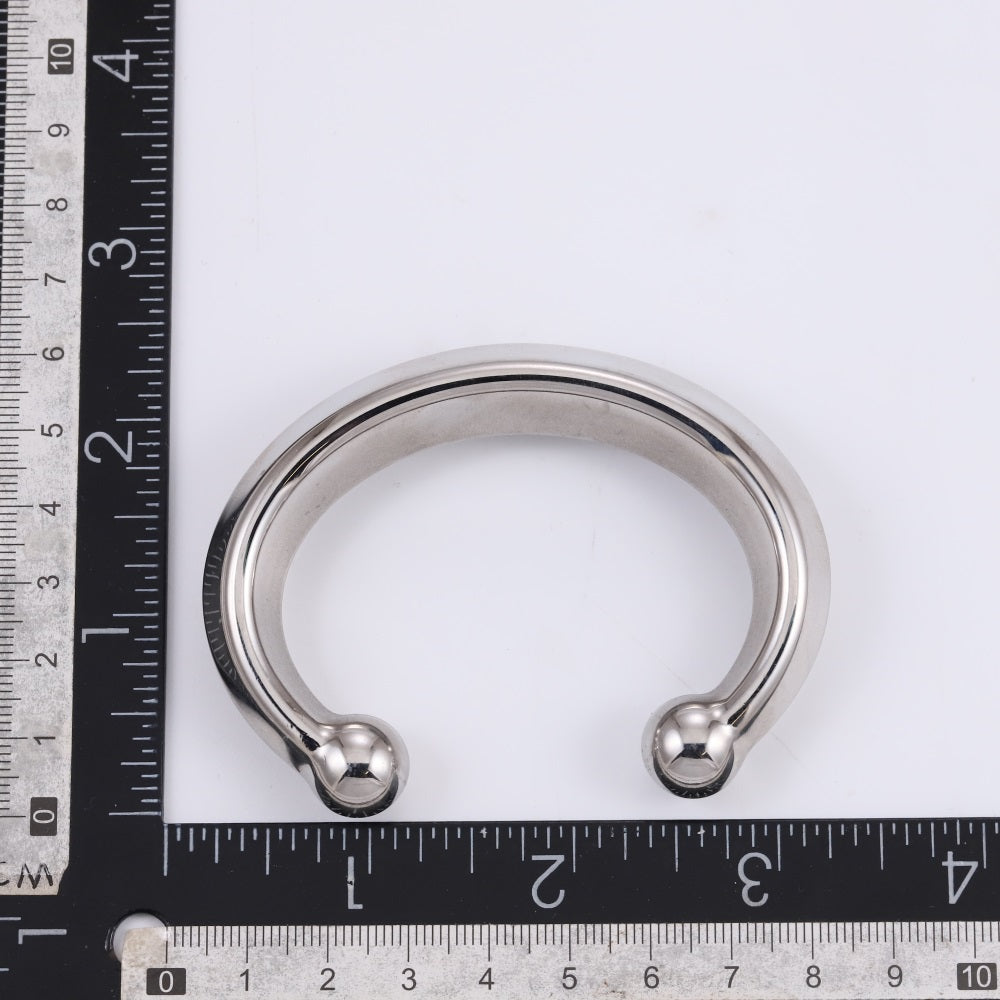 MBSG38 STAINLESS STEEL HOLLOW BANGLE