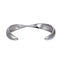 MBSG41 STAINLESS STEEL TWISTED OPEN BANGLE