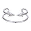 MBSG42 STAINLESS STEEL DOUBLE ARROW OPEN BANGLE