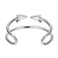 MBSG42 STAINLESS STEEL DOUBLE ARROW OPEN BANGLE