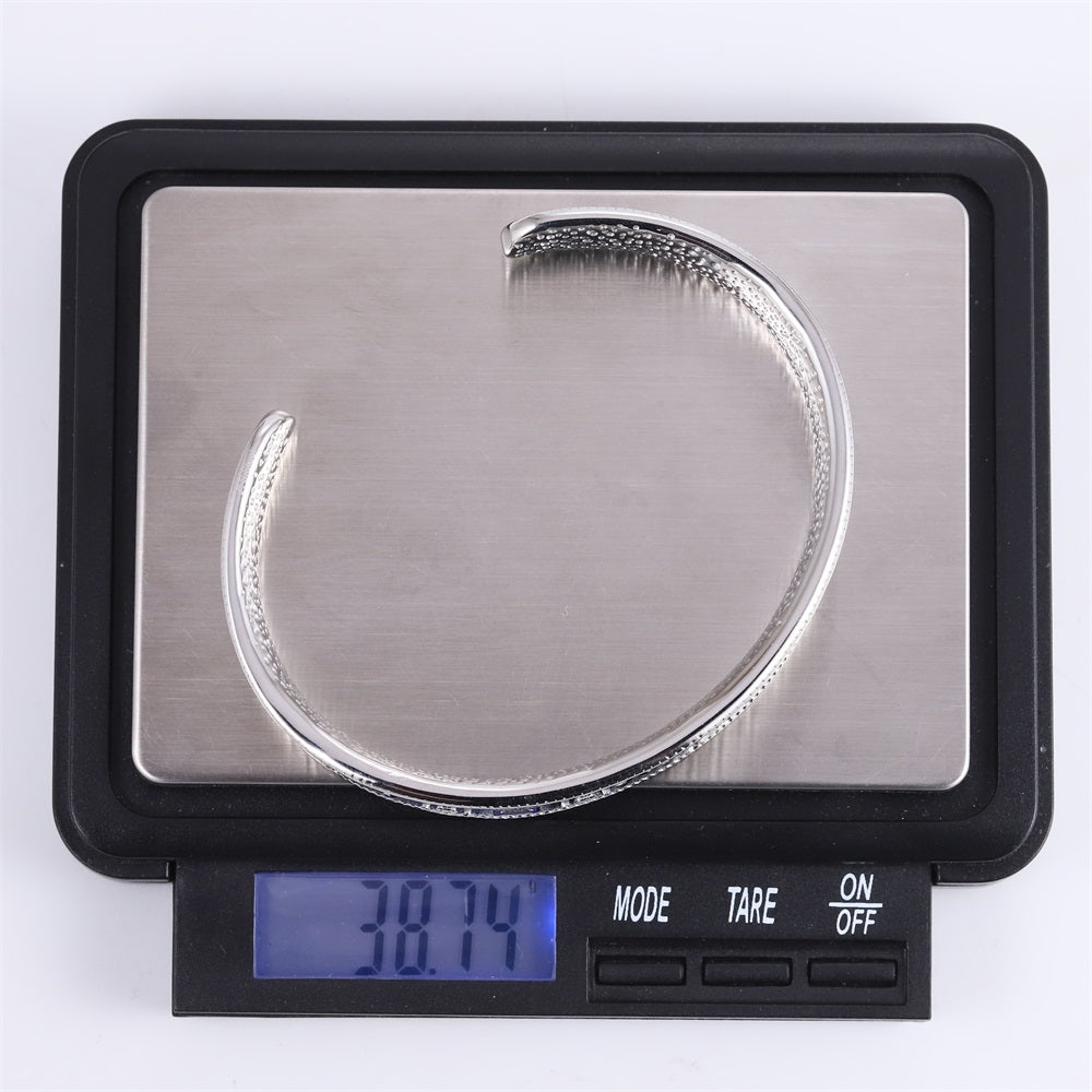 MBSG44 STAINLESS STEEL CHINESE ELEMENT OPEN BANGLE