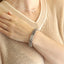 MBSG45 STAINLESS STEEL COIN OPEN BANGLE