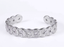 MBSG45 STAINLESS STEEL COIN OPEN BANGLE