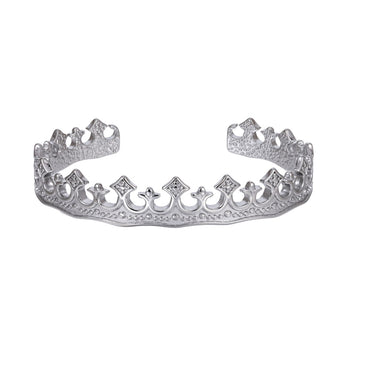 MBSG47 STAINLESS STEEL CROWN OPEN BANGLE