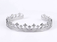 MBSG47 STAINLESS STEEL CROWN OPEN BANGLE