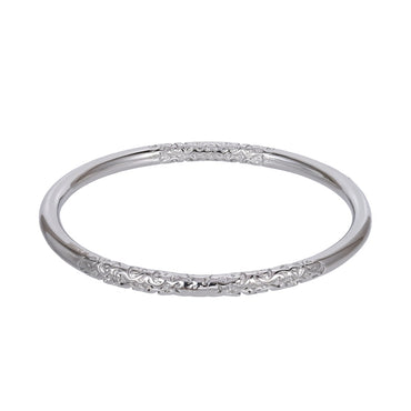 MBSG51 STAINLESS STEEL ROUND CIRCLE BANGLE WITH PATTERN