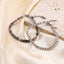 MBSS149 STAINLESS STEEL & HEMATITE BRACELET WITH NATURAL STONE