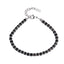 MBSS149 STAINLESS STEEL & HEMATITE BRACELET WITH NATURAL STONE