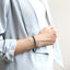 MBSS149 STAINLESS STEEL & HEMATITE BRACELET WITH NATURAL STONE