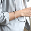 MBSS149 STAINLESS STEEL & HEMATITE BRACELET WITH NATURAL STONE