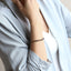 MBSS149 STAINLESS STEEL & HEMATITE BRACELET WITH NATURAL STONE