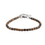 MBSS149 STAINLESS STEEL & HEMATITE BRACELET WITH NATURAL STONE