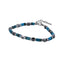 MBSS177 STAINLESS STEEL & HEMATITE BRACELET WITH NATURAL STONE
