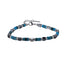 MBSS177 STAINLESS STEEL & HEMATITE BRACELET WITH NATURAL STONE