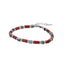MBSS177 STAINLESS STEEL & HEMATITE BRACELET WITH NATURAL STONE