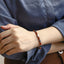 MBSS177 STAINLESS STEEL & HEMATITE BRACELET WITH NATURAL STONE
