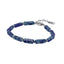MBSS178 STAINLESS STEEL & HEMATITE BRACELET WITH NATURAL STONE