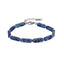 MBSS178 STAINLESS STEEL & HEMATITE BRACELET WITH NATURAL STONE
