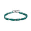 MBSS178 STAINLESS STEEL & HEMATITE BRACELET WITH NATURAL STONE