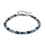 MBSS182 STAINLESS STEEL & HEISHI BEADS BRACELET WITH HEMATITE