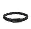 MBSS188 STAINLESS STEEL& LEATHER BRACELET