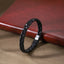 MBSS188 STAINLESS STEEL& LEATHER BRACELET