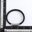 MBSS199 STAINLESS STEEL LEATHER BRACELET WITH CURB CHAIN
