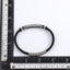 MBSS201 STAINLESS STEEL LEATHER BRACELET WITH ID PLATE