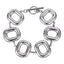 MBSS205 STAINLESS STEEL HOLLOW RECTANGLE LINK BRACELET