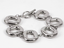 MBSS205 STAINLESS STEEL HOLLOW RECTANGLE LINK BRACELET