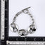 MBSS208 STAINLESS STEEL T-BAR BRACELET WITH 3 HOLLOW LINKS
