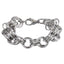 MBSS210 STAINLESS STEEL BRACELET WITH MULTI RINGS