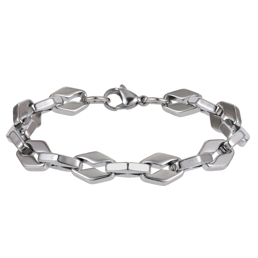 MBSS214 STAINLESS STEEL CHUNKY CHAIN BRACELET