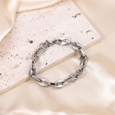 MBSS214 STAINLESS STEEL CHUNKY CHAIN BRACELET