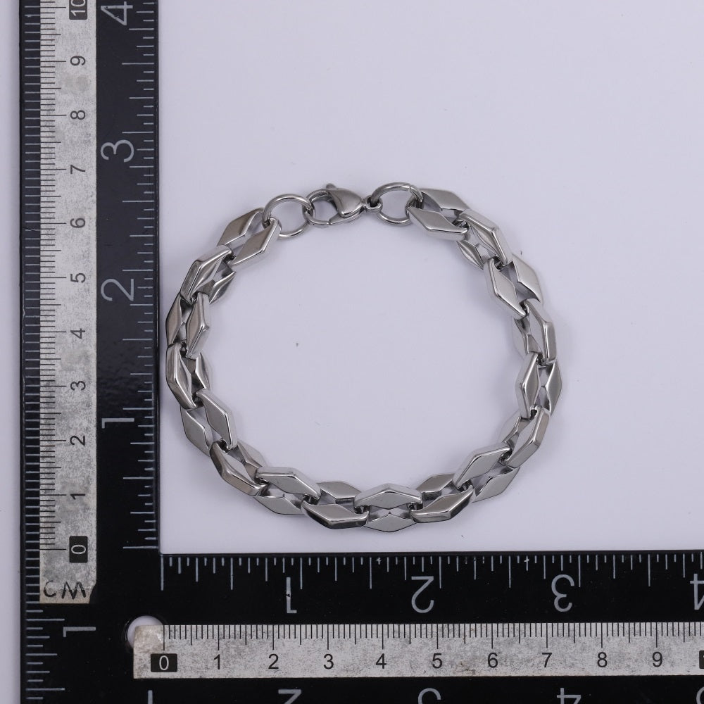 MBSS214 STAINLESS STEEL CHUNKY CHAIN BRACELET