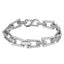 MBSS216 STAINLESS STEEL TRAPEZOID CHAIN LINK BRACWLET