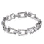 MBSS216 STAINLESS STEEL TRAPEZOID CHAIN LINK BRACWLET
