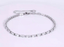 MBSS218 STAINLESS STEEL TENNIS BRACELET WITH BAGUETTE CZ