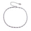MBSS218 STAINLESS STEEL TENNIS BRACELET WITH BAGUETTE CZ