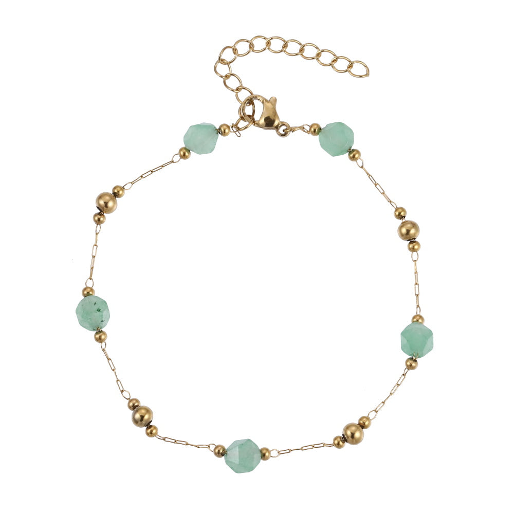 MBSS221 STAINLESS STEEL BRACELET WITH BEADS