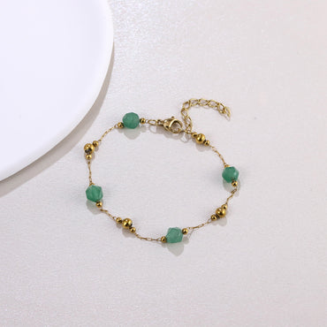 MBSS221 STAINLESS STEEL BRACELET WITH BEADS