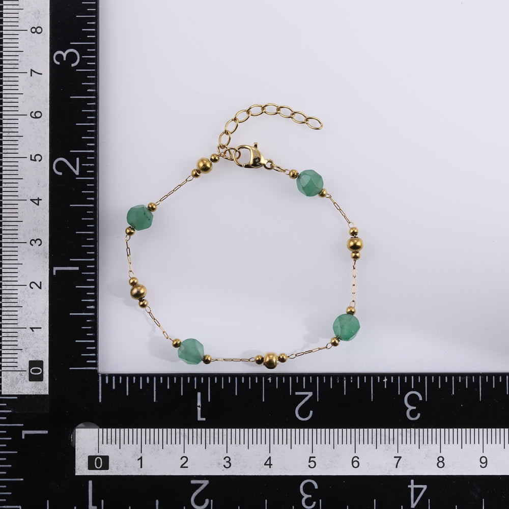 MBSS221 STAINLESS STEEL BRACELET WITH BEADS